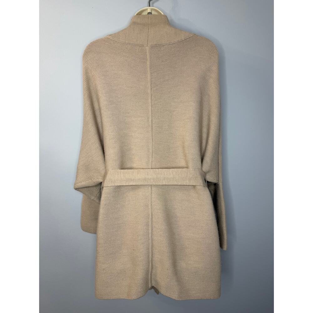 M.M.Lafleur The Morandi Sweater Merino Wool Cardigan Belted Almond M/L - Picture 12 of 13
